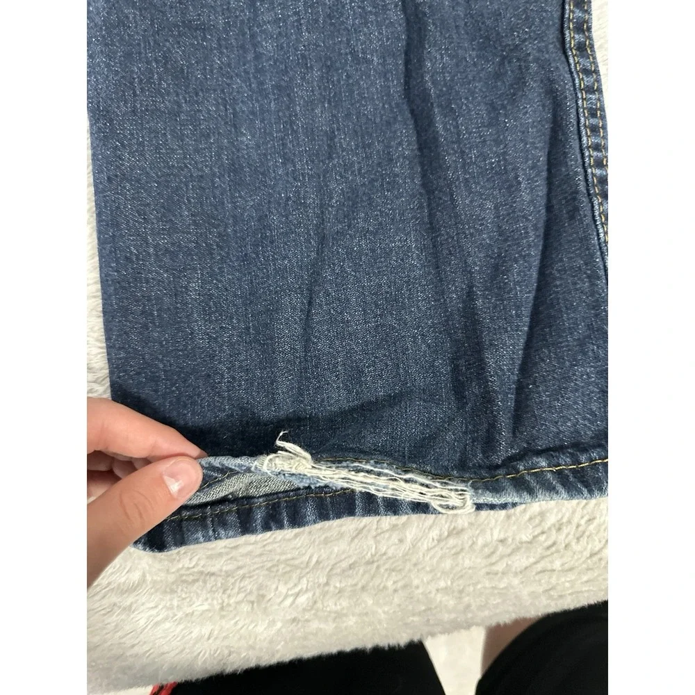 Levi's‎ 514 Mens Slim Straight Denim Blue Jeans Pants Size 36x30 Distressed